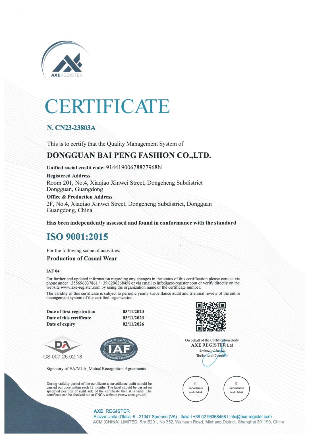 ISO 9001:2015